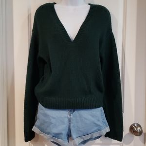 Dark green sweater